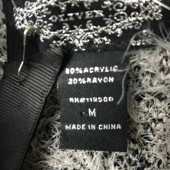 NWT OLIVER WO SZ MED ANIMAL PRINT SWEATER. SOFT AND COMFY OPEN FRONT - Picture 11 of 11